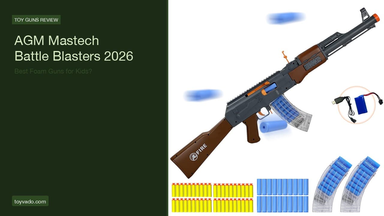 AGM Mastech Battle Blasters Review: Best Foam Guns for Kids 2026?